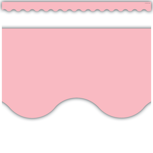 Pastel Pink Scalloped Border Trim Tcr Teacher Created Resources