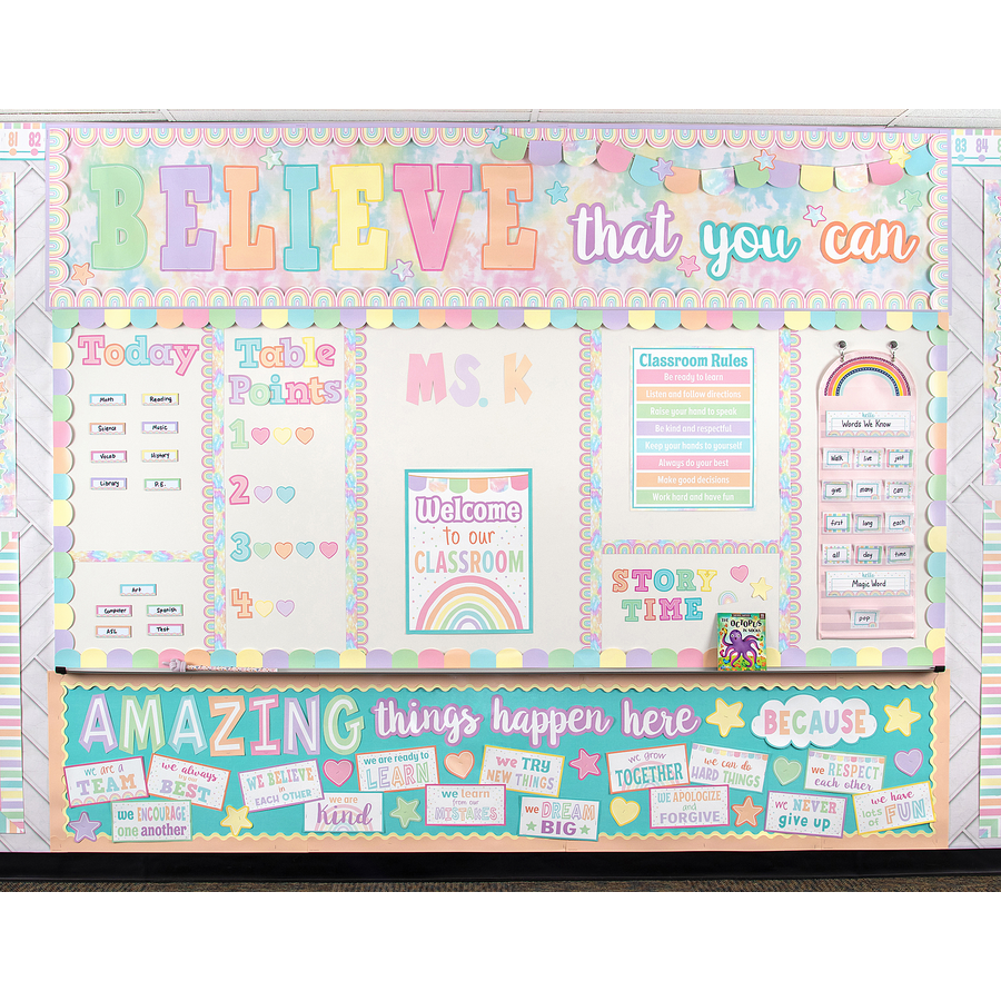 Pastel Pop Welcome To Our Classroom Chart Tcr Teacher Created