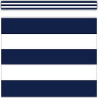 Navy Blue White Stripes Straight Border Trim Tcr Teacher