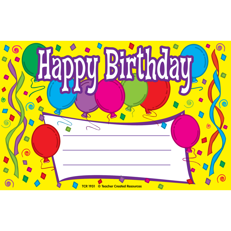 Happy Birthday Awards - TCR1931 | Teacher Created Resources