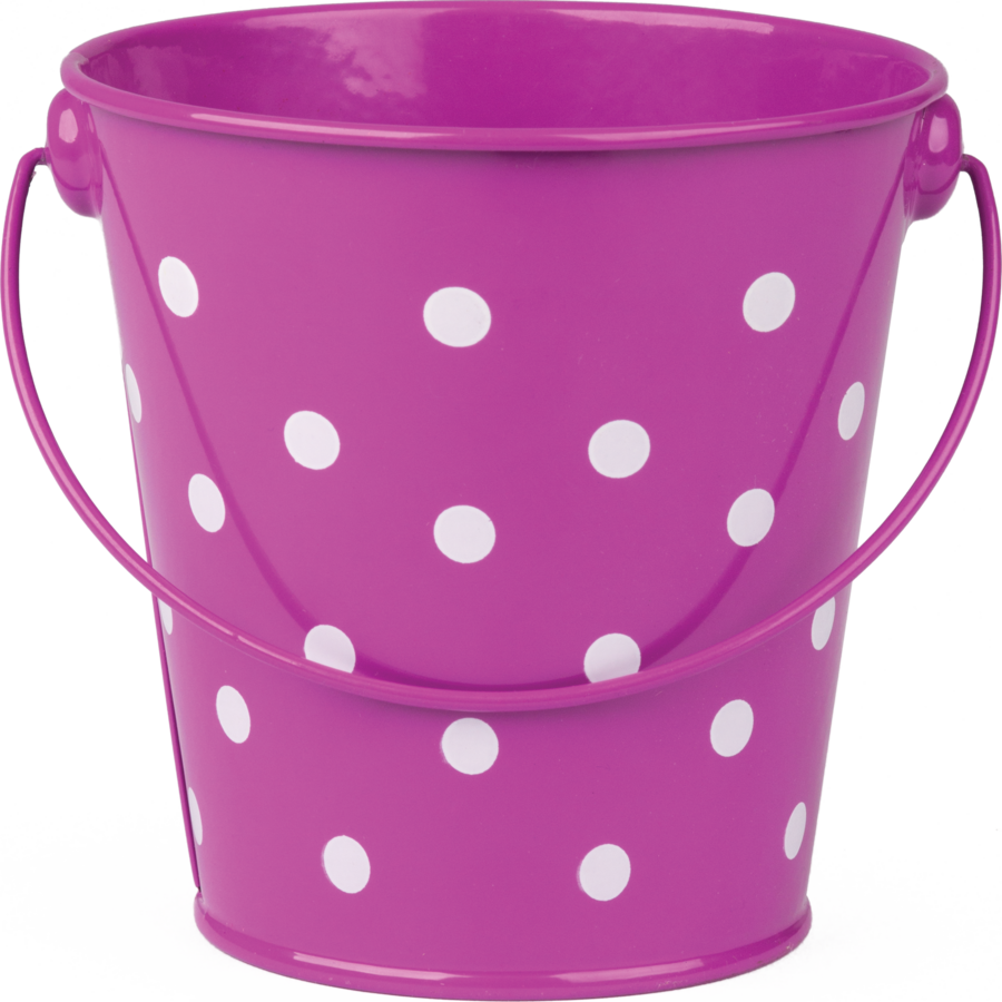 Purple Polka Dots Bucket TCR20826 Teacher Created Resources