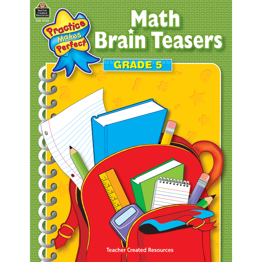 Math Brain Teasers Grade 5 - TCR3755 | Teacher Created Resources