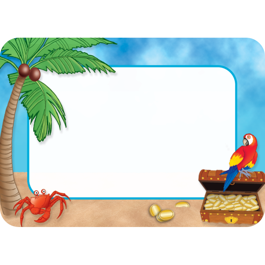 Island Adventure Name Tags Labels TCR5178 Teacher Created Resources