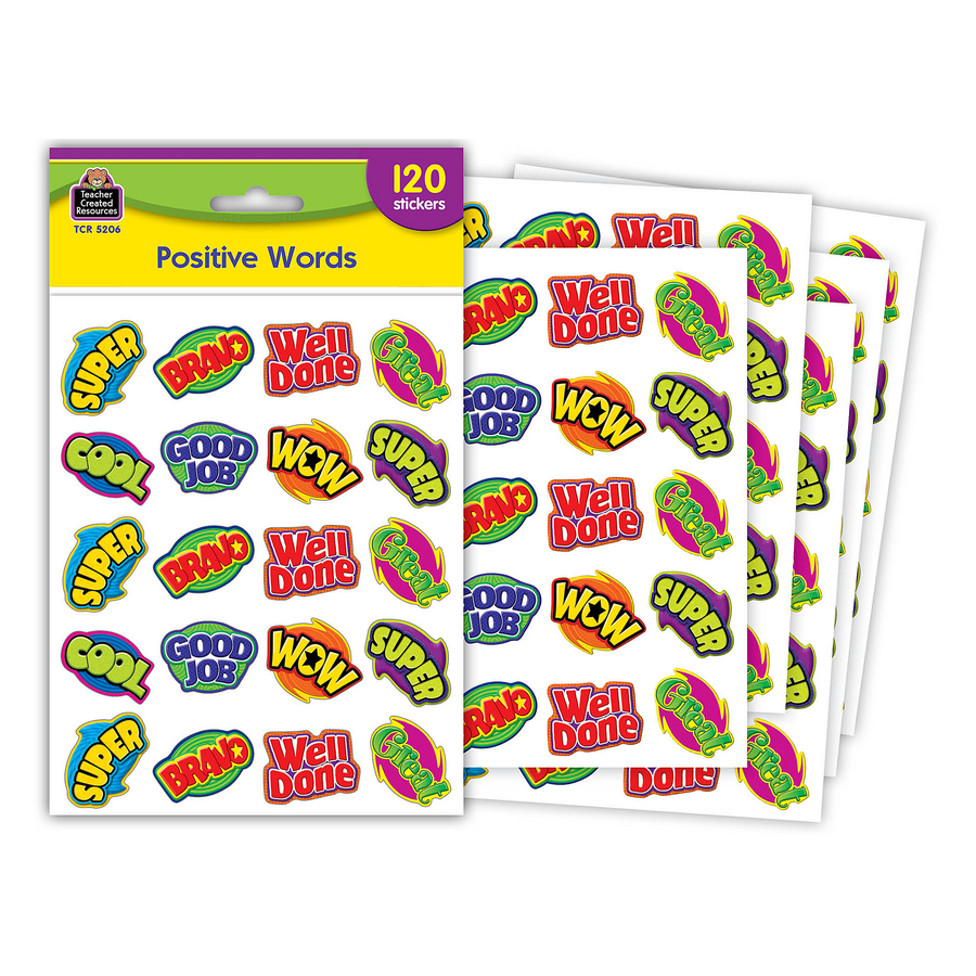 positive words stickers tcr5206 teacher created resources