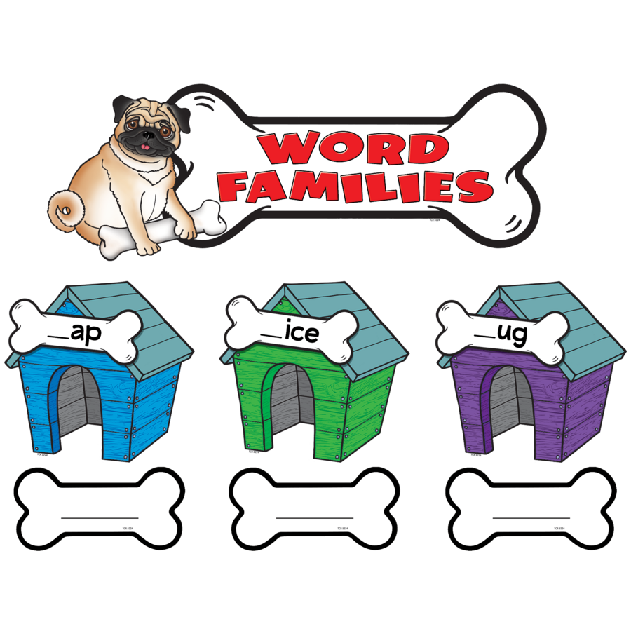 Word Families Bulletin Board Display Set TCR5224 Teacher Created Resources