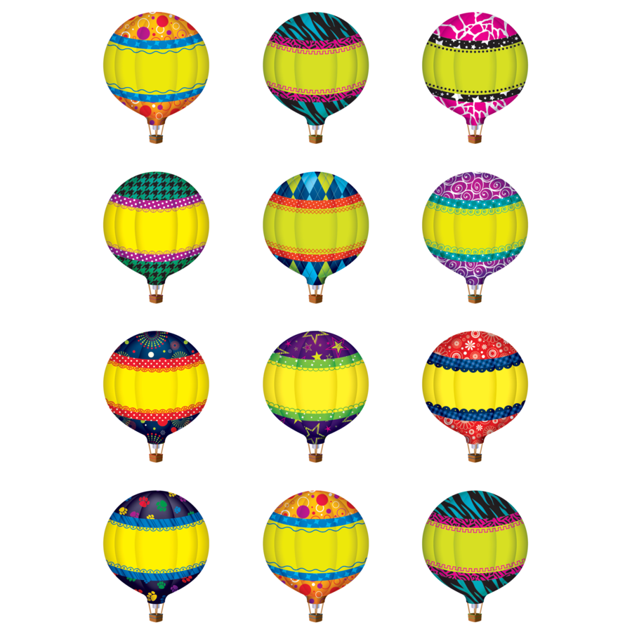 Hot Air Balloons Mini Accents Tcr5296 Teacher Created Resources