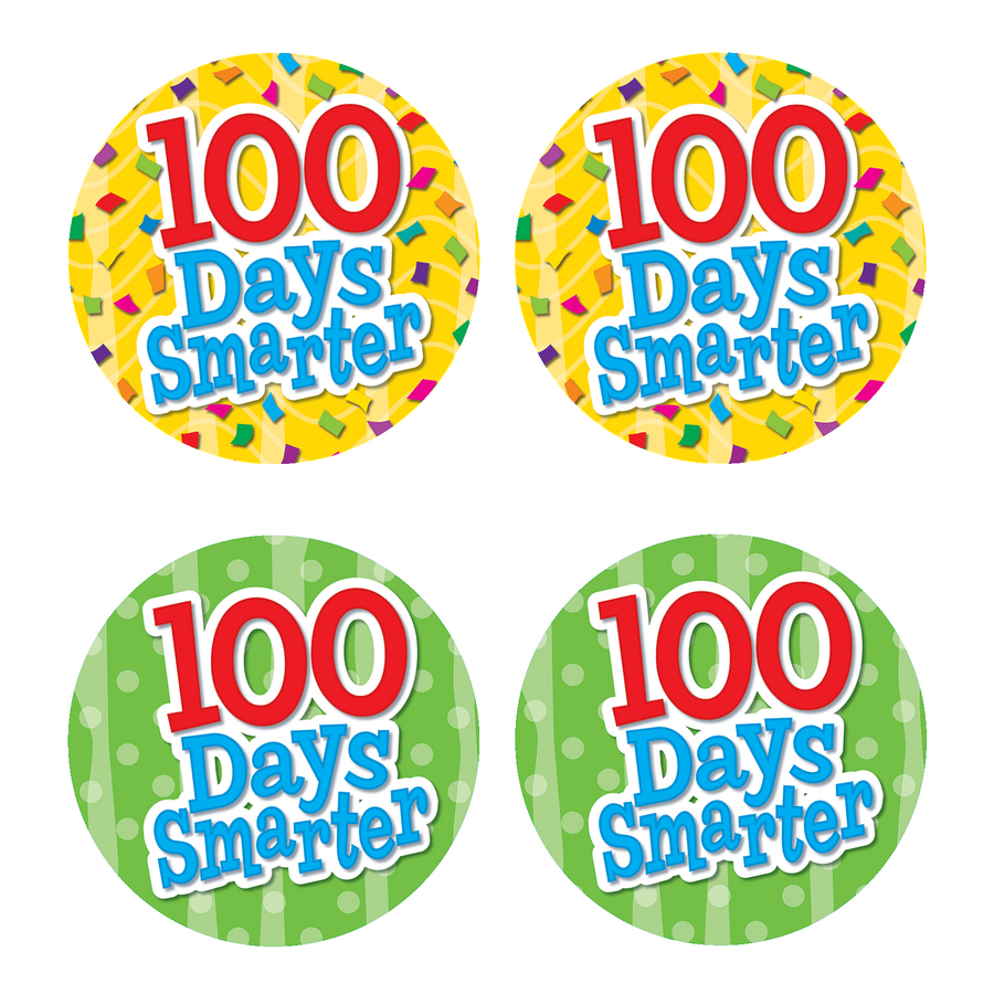 100 Days Smarter Wear Em Badges TCR5393 Teacher Created Resources