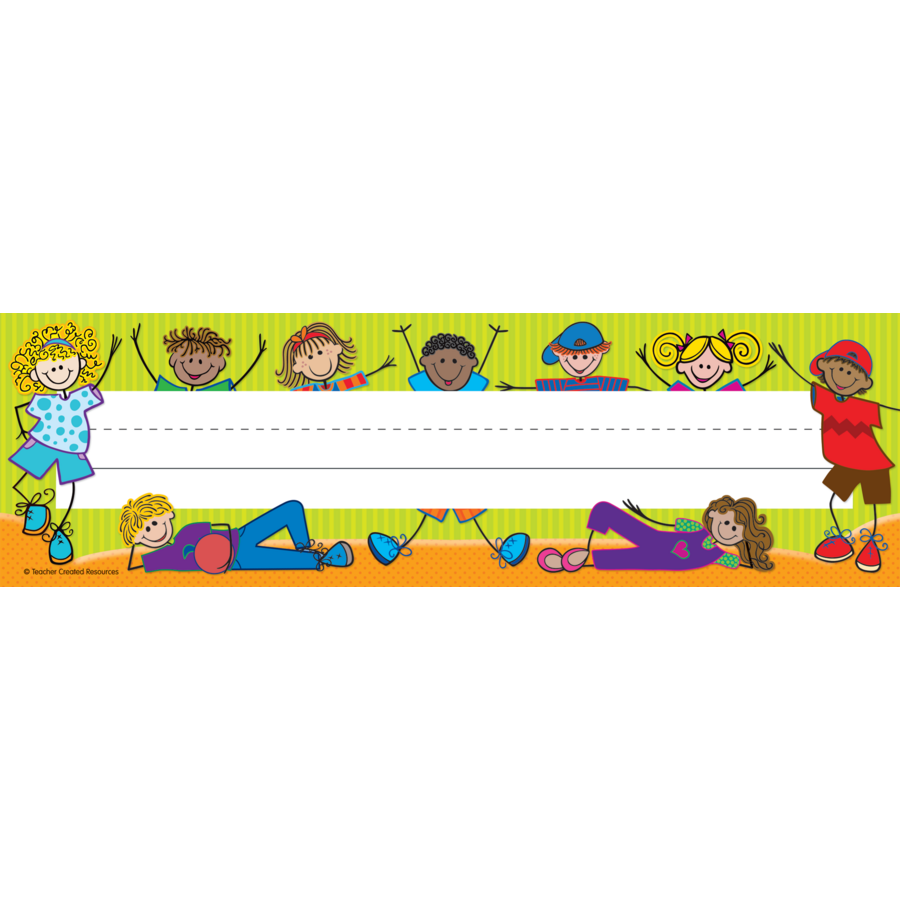 Fantasic kids flat name plates tcr5514 teacher created resources