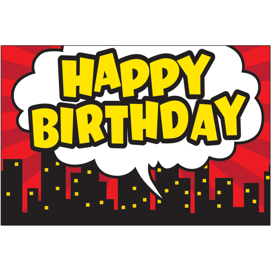 Superhero Happy Birthday Postcards - TCR5605 | Teacher Created Resources