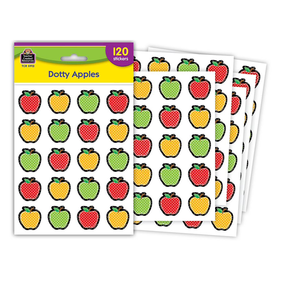 Dotty Apples Stickers TCR5912 Teacher Created Resources