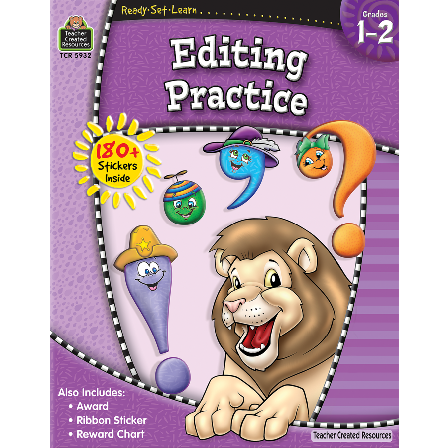 Ready-Set-Learn: Editing Practice Grade 1-2 - TCR5932 ...