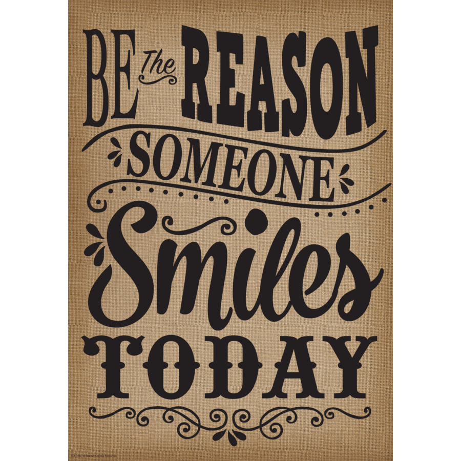 Be the Reason Someone Smiles Today Positive Poster - TCR7402 | Teacher ...