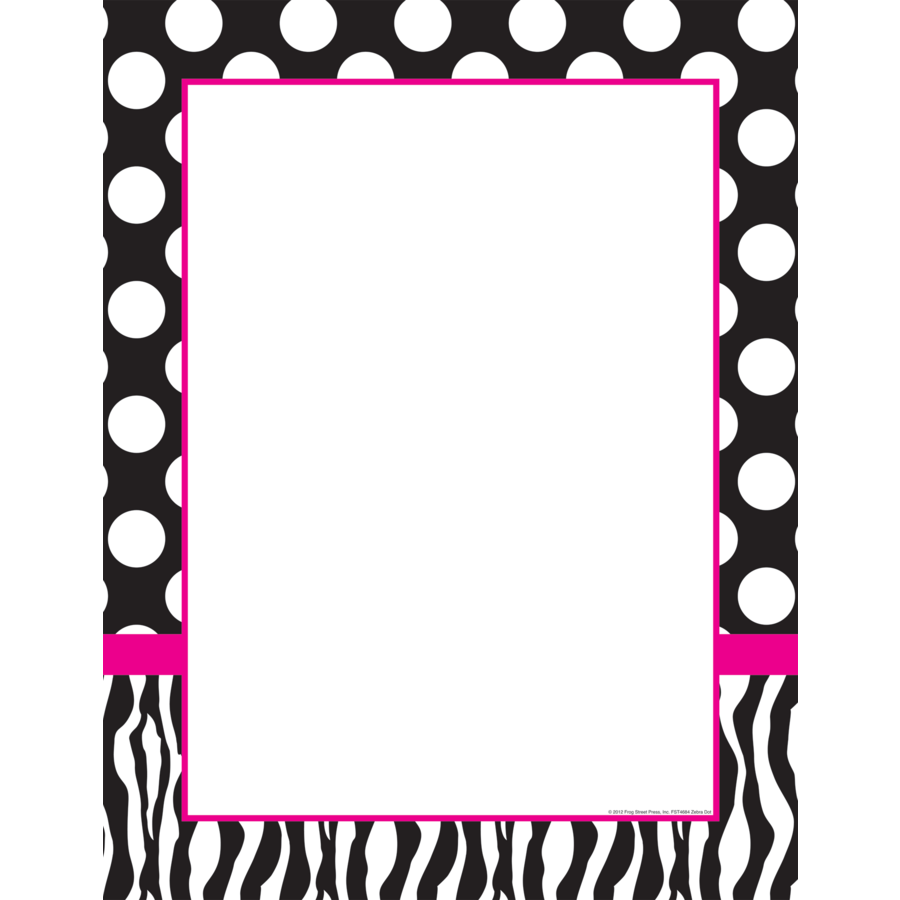 Zebra Dot Chart TCR74684 Teacher Created Resources