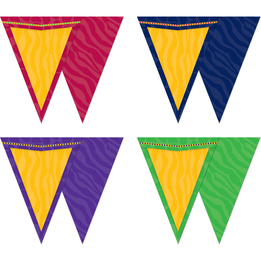 Sassy Animal Pennants TCR74777 Teacher Created Resources