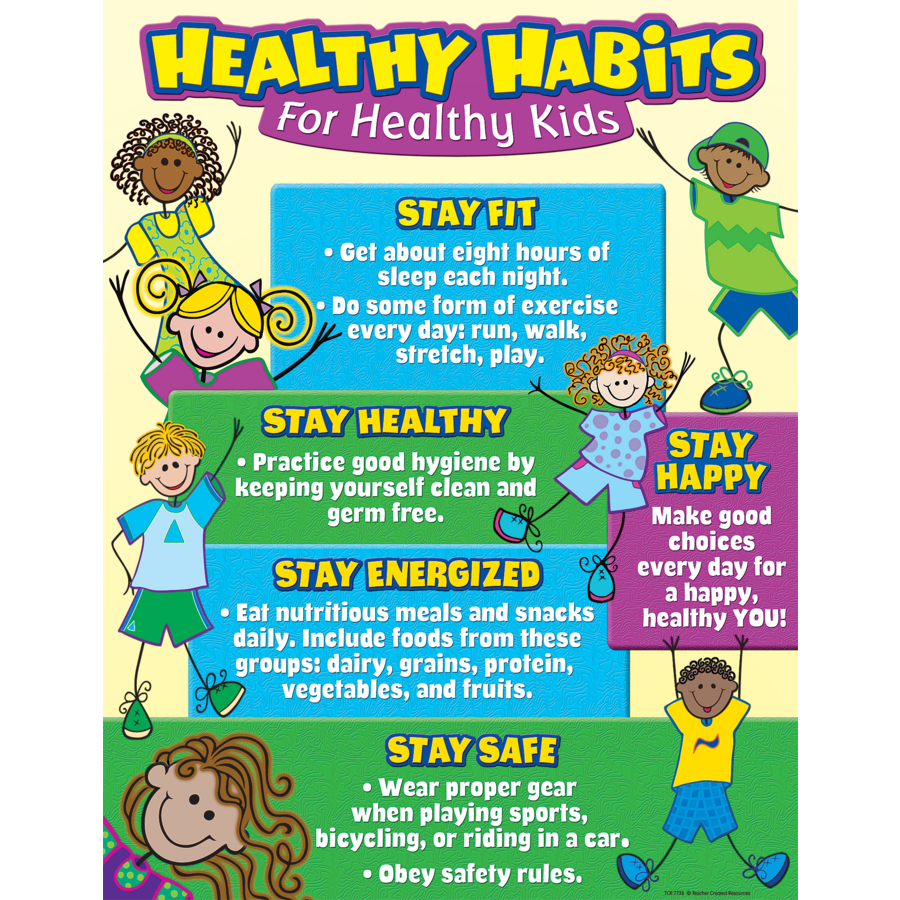Healthy Habits for Healthy Kids Chart TCR7736 Teacher Created Resources