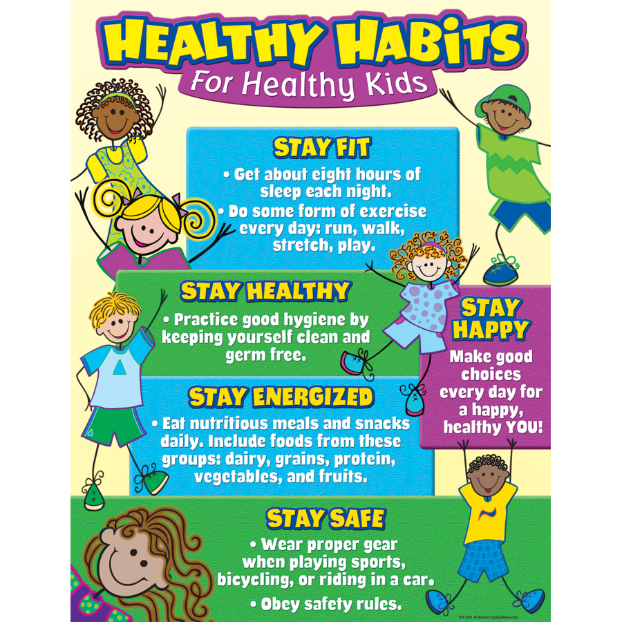 Healthy Habits For Healthy Kids Chart Tcr7736 Teacher Created Resources