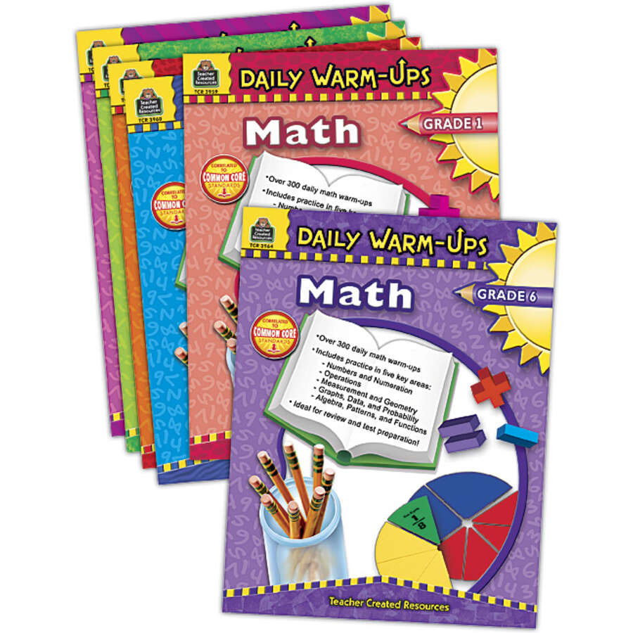 Daily Warm Ups Math Set 6 Books Tcr9805 Teacher Created Resources