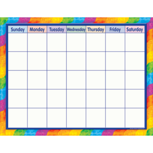 Rainbow Calendar Chart - TCR7601 | Teacher Created Resources