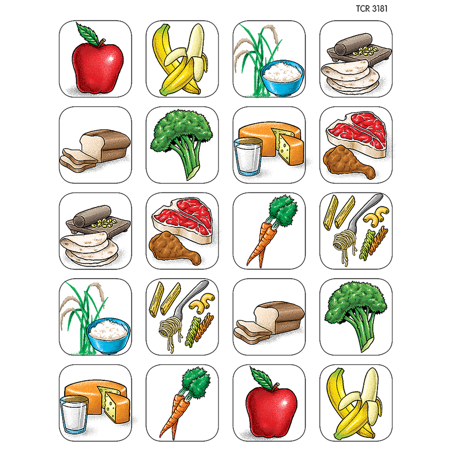  Food  Stickers  TCR1381 Teacher Created Resources