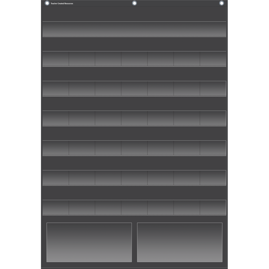 Black Calendar Pocket Chart TCR20748 Teacher Created Resources Black Calendar Pocket Chart TCR20748 Teacher Created Resources