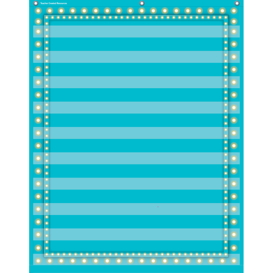 Light Blue Marquee 10 Pocket Chart TCR20778 Teacher Created Resources