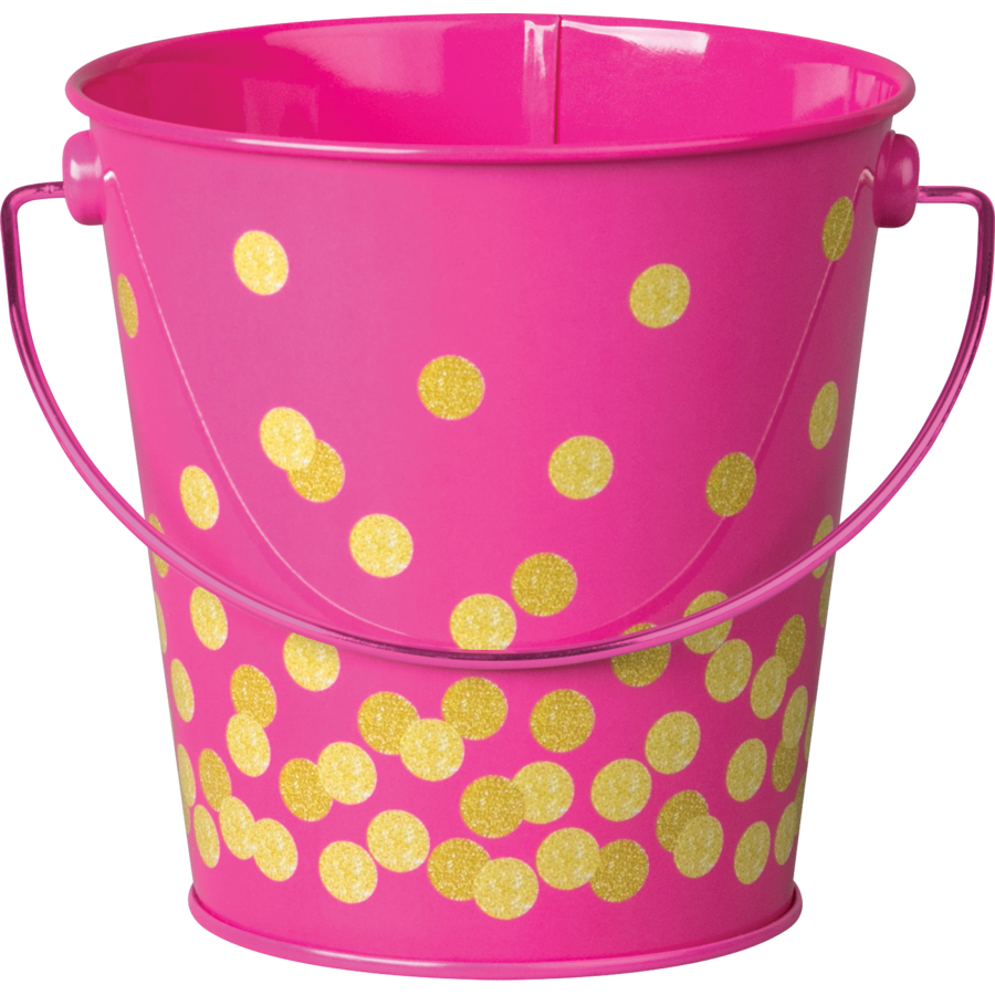 Pink Confetti Bucket TCR20974 Teacher Created Resources
