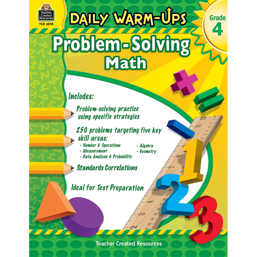 Daily Warm Ups Problem Solving Math Grade 4 TCR3578 Teacher 