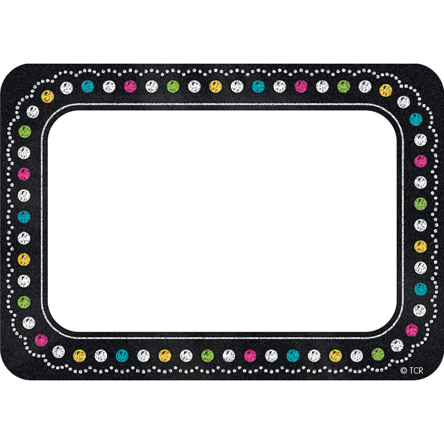 chalkboard brights name tagslabels tcr5623 teacher created resources