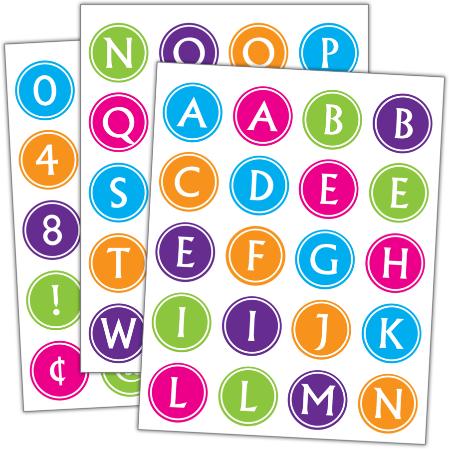 Brights Alphabet Stickers TCR5910 Teacher Created Resources