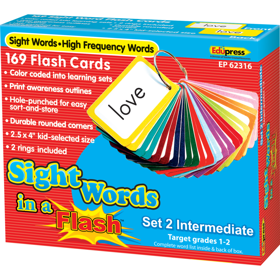 Sight Words in a Flash Cards Grades 1-2 - TCR62316 | Teacher Created