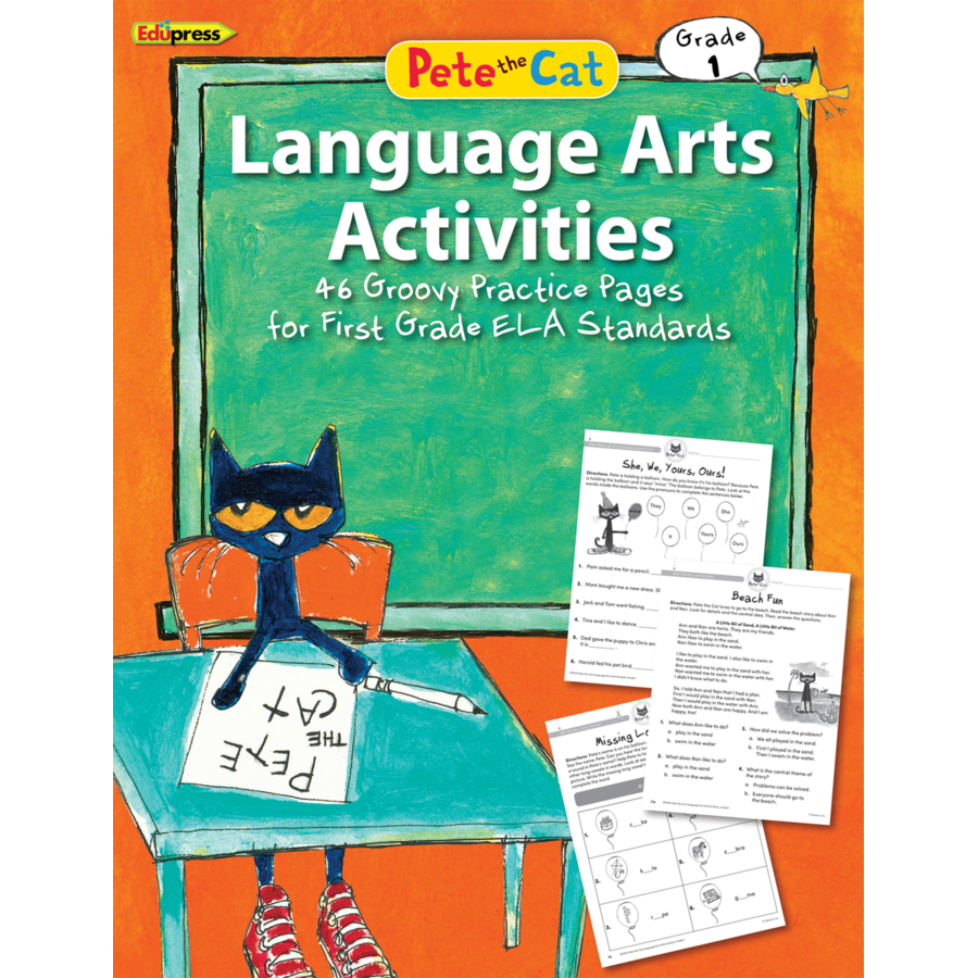 pete the cat language arts activities grade 1 tcr63515 teacher