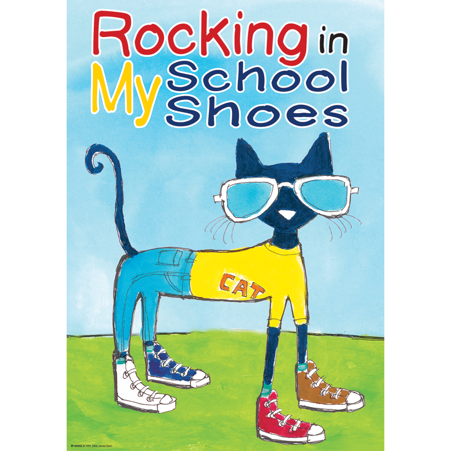 Pete The Cat Rocking In My School Shoes Positive Poster TCR63932