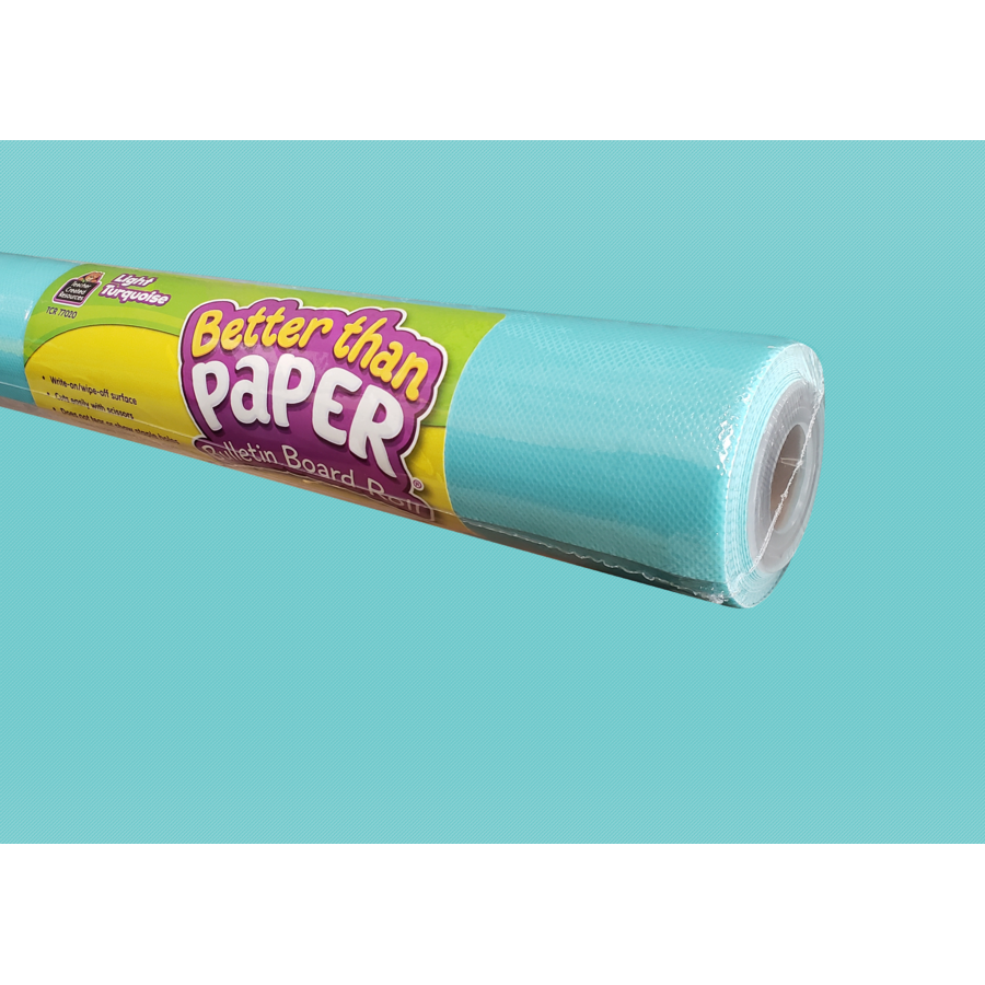 Light Turquoise Better Than Paper Bulletin Board Roll TCR77020