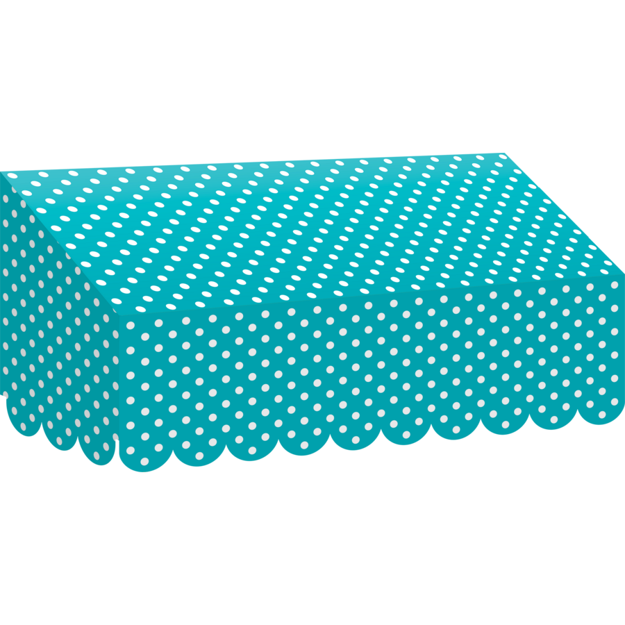 Teal Polka Dots Awning Tcr77163 Teacher Created Resources