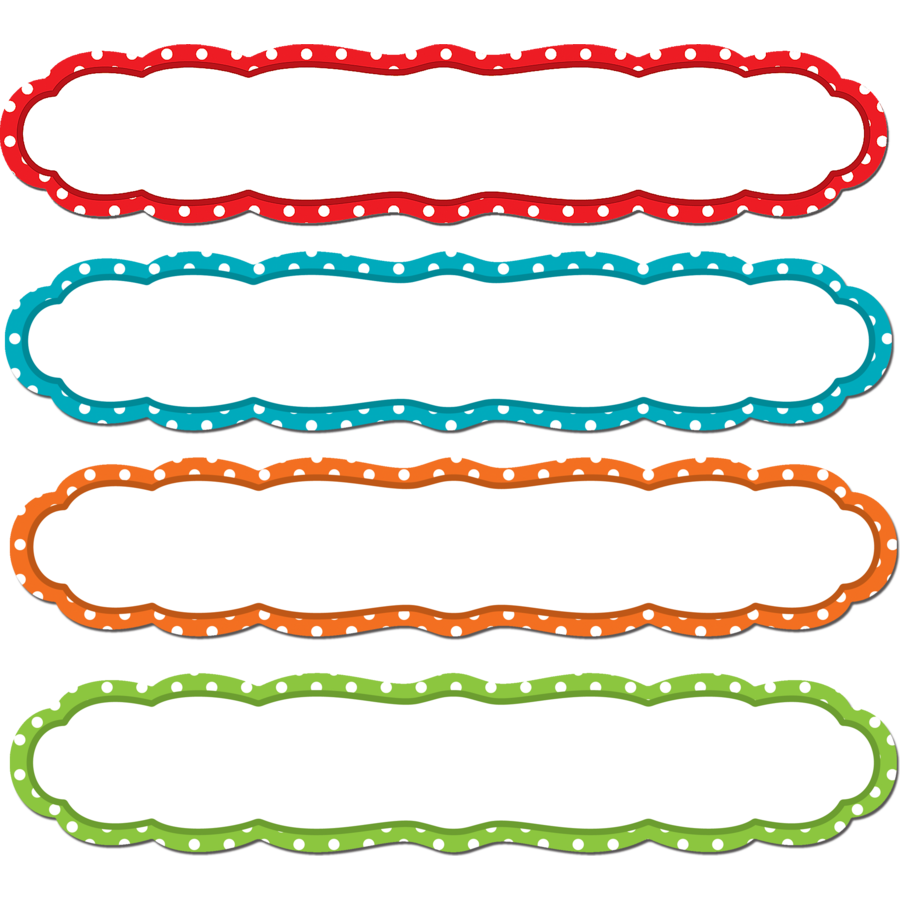 Large Polka Dots Labels Accents TCR77206 Teacher Created