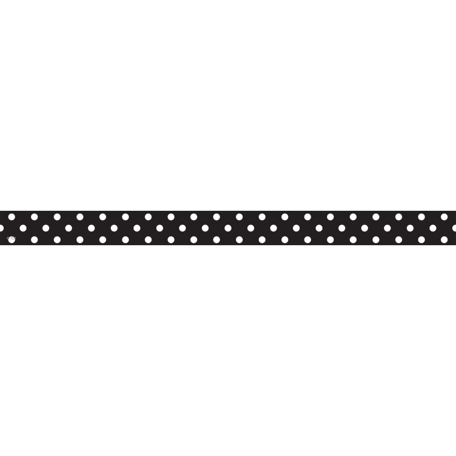 Clingy Thingies Black Polka Dots Strips - TCR77332 | Teacher Created ...