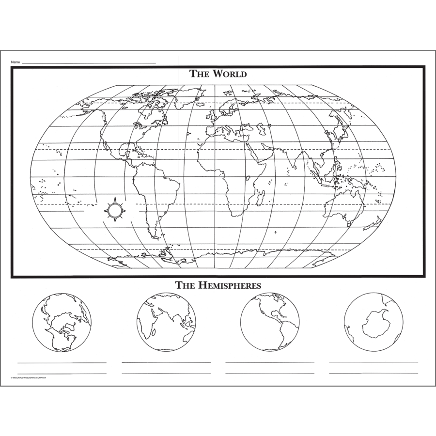 Basic Map Skills Map Activity Posters TCRM231 Teacher Created Resources