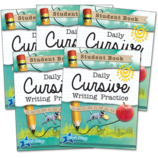 Daily Cursive Writing Practice Grades 2-5 Bundle: Student Book 5-Pack