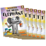 Animal Antics: The Messy Elephant - Short Vowel e Reader - 6 Pack