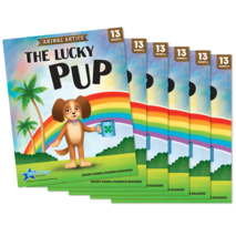 Animal Antics: The Lucky Pup - Short Vowel u Reader - 6 Pack