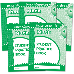BSE51584 Daily Warm-Ups Student Book 5-Pack: Math Grade 4 Image