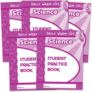 BSE51592 Daily Warm-Ups Student Book 5-Pack: Science Grade 5 Image