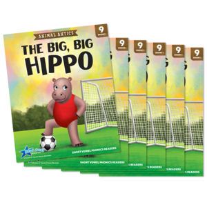 BSE53314 Animal Antics: The Big, Big Hippo - Short Vowel i Reader - 6 Pack Image