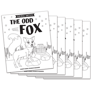 BSE53330 Animal Antics: The Odd Fox - Short o Vowel Reader (B/W version) - 6 Pack Image