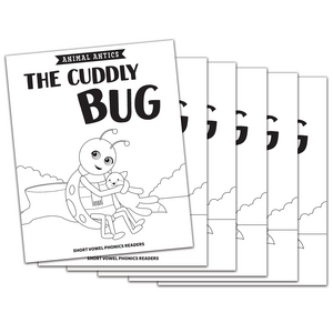 BSE53335 Animal Antics: The Cuddly Bug - Short u Vowel Reader (B/W version) - 6 Pack Image