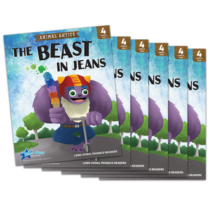 BSE53480 Animal Antics: The Beast in Jeans - Long e Vowel Reader - 6 Pack Image