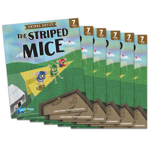 BSE53483 Animal Antics: The Striped Mice - Long i Vowel Reader - 6 Pack Image