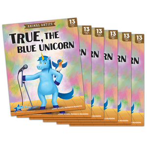 BSE53489 Animal Antics: True, the Blue Unicorn - Long u Vowel Reader - 6 Pack Image