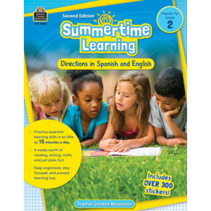 BSE8086 Summertime Learning Grade 2 - Spanish Directions Image
