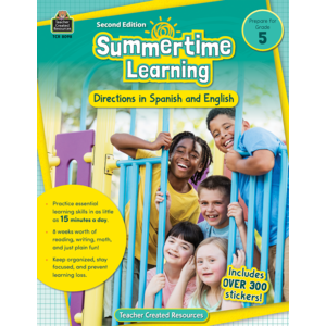 BSE8098 Summertime Learning Grade 5 - Spanish Directions Image